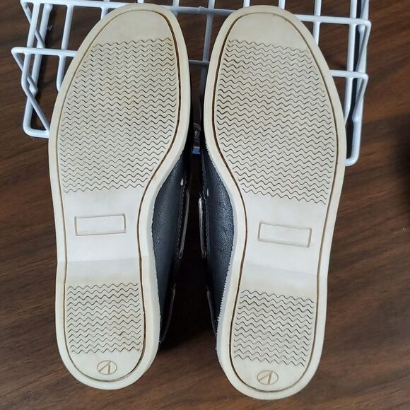 David Richard Ltd x Saks Fifth Avenue‎ Women's Black Leather Boat Deck Shoes 7B - Picture 4 of 9